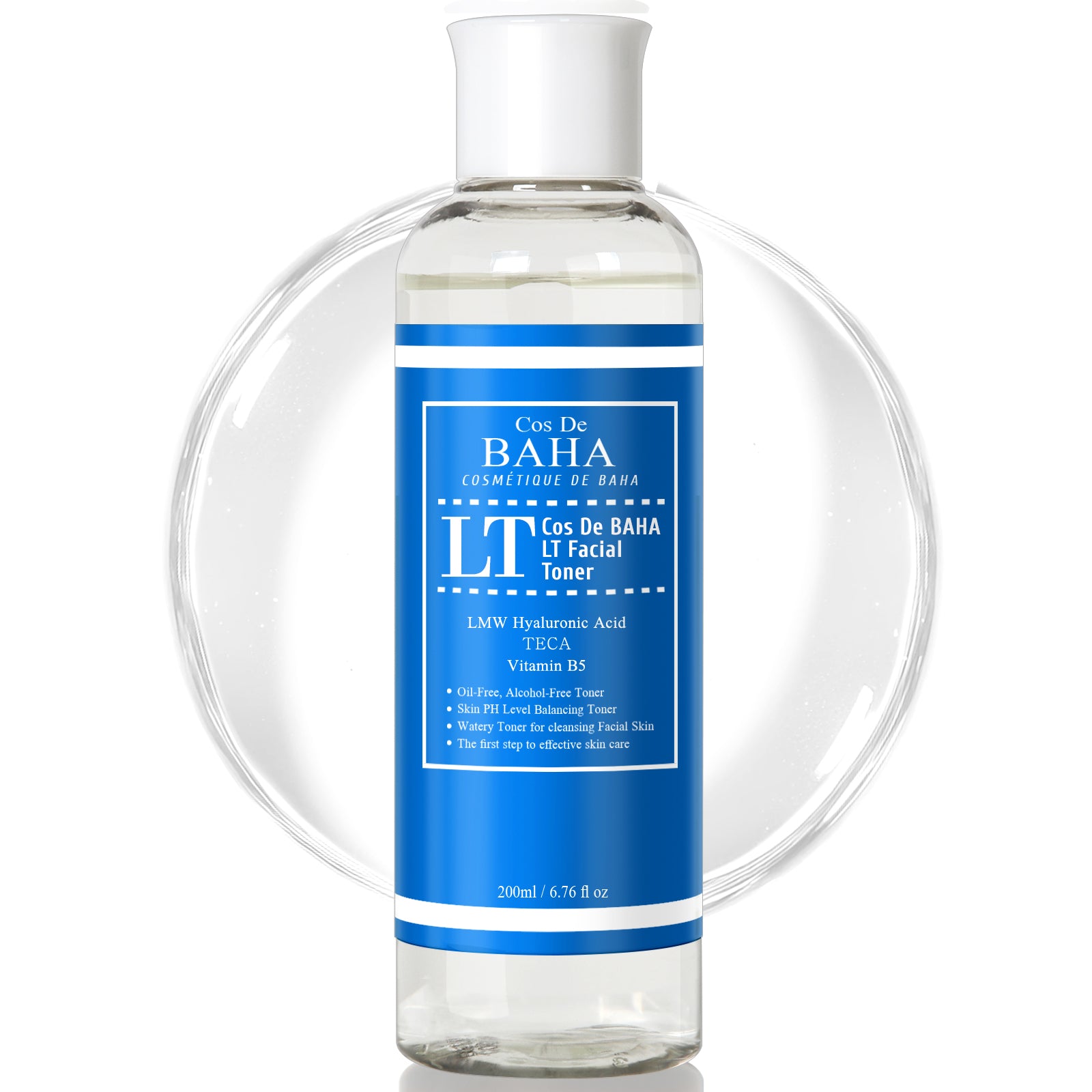 Hyaluronic Acid Centella Toner with Ceramide - Hydrating Facial Toner for Dehydrated Skin - Alcohol-Free Moisturizing Formula 200ml / 6.76 Fl Oz