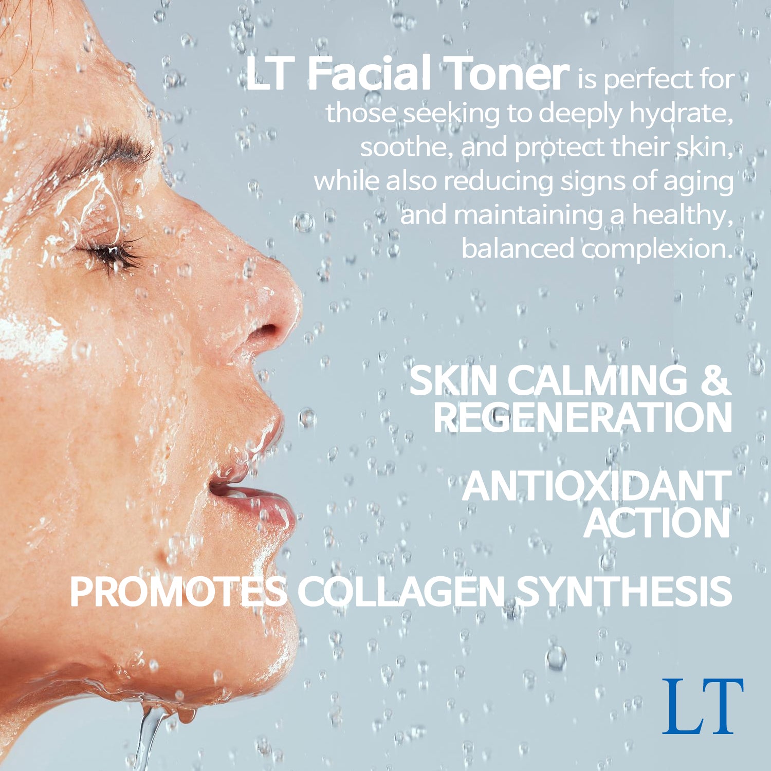 [LT200] Low Molecualr Weight (LMW) Hyaluronic Acid Facial Toner - Hydrating Facial Toner for Dehydrated Skin, Alcohol-Free Moisturizing Formula