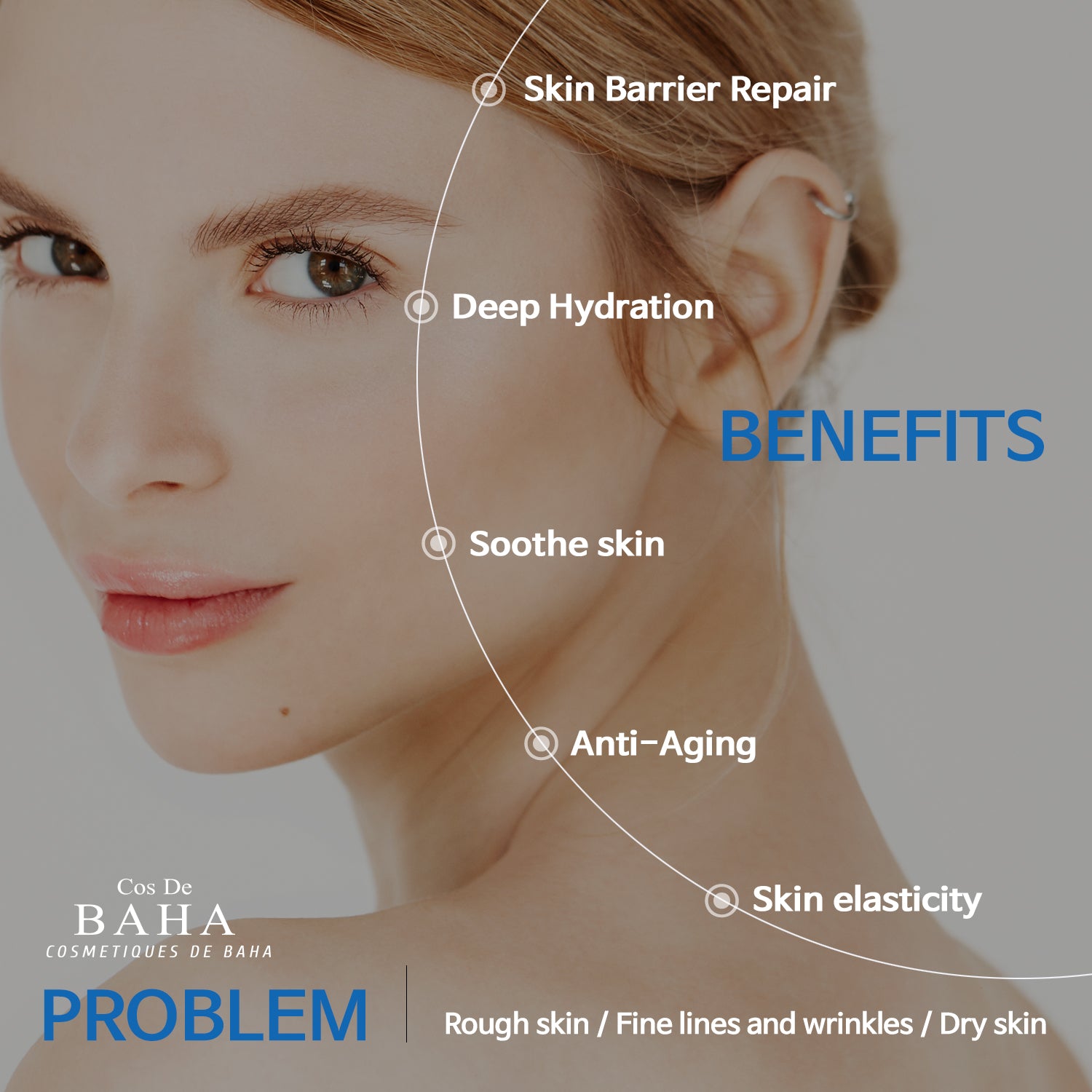Low Molecular Hyaluronic Acid Serum, Hydrating & Volumizing Face Serum, Moisture Boost for All Skin Types, Fragrance-Free Formula 30ml / 1.0 Fl Oz
