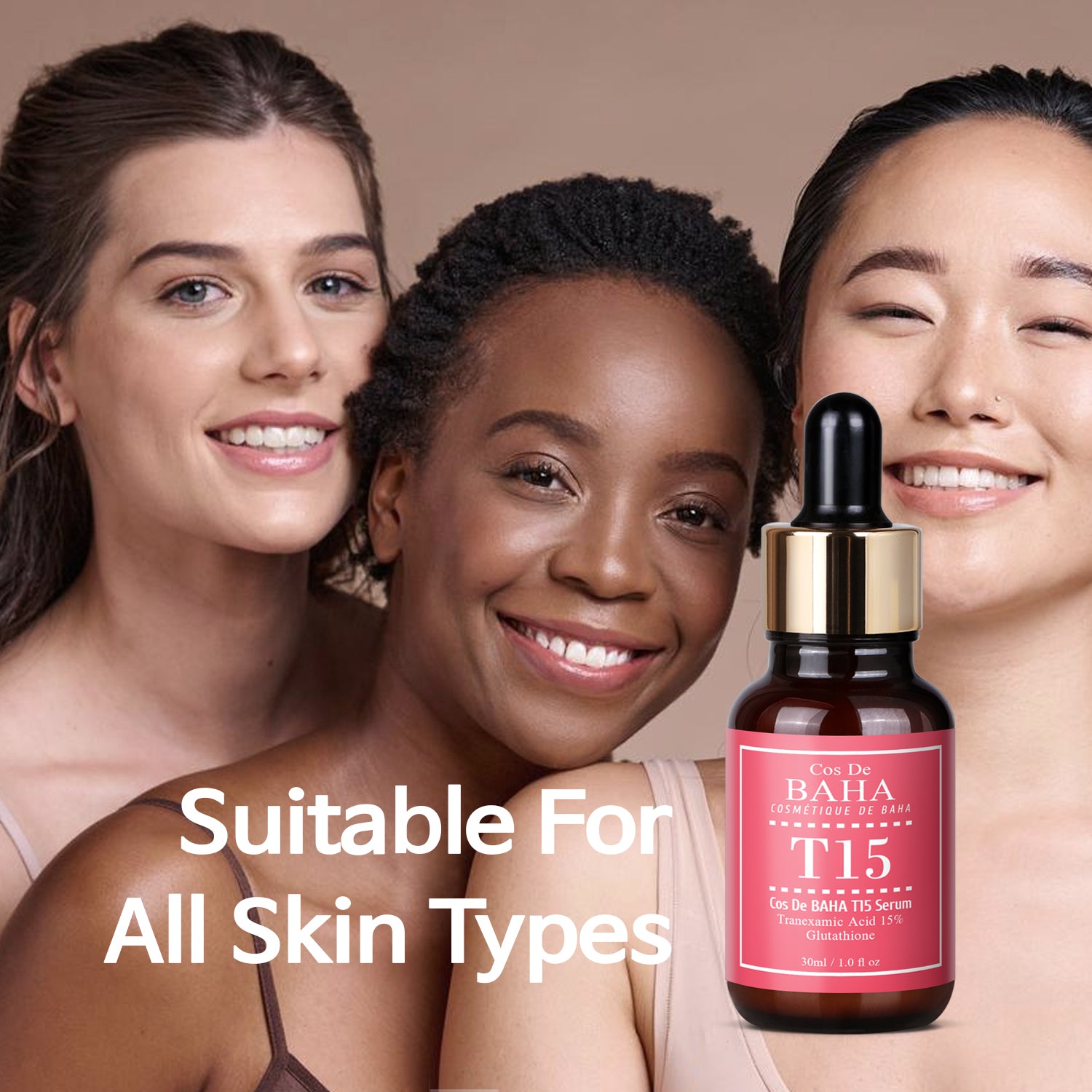 [T15] Tranexamic Acid 15% Glutathione Hyaluronic Acid Serum - Reduces hyperpigmentation, Reduces hyperpigmentation, Antioxidant effects, Enhances skin elasticity