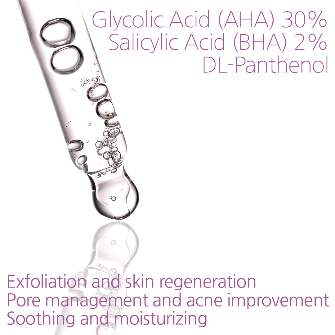 [AB] High-Potency AHA 30% + Salicylic Acid 2% Exfoliating Serum - Facial Serum for Smoother Appearance