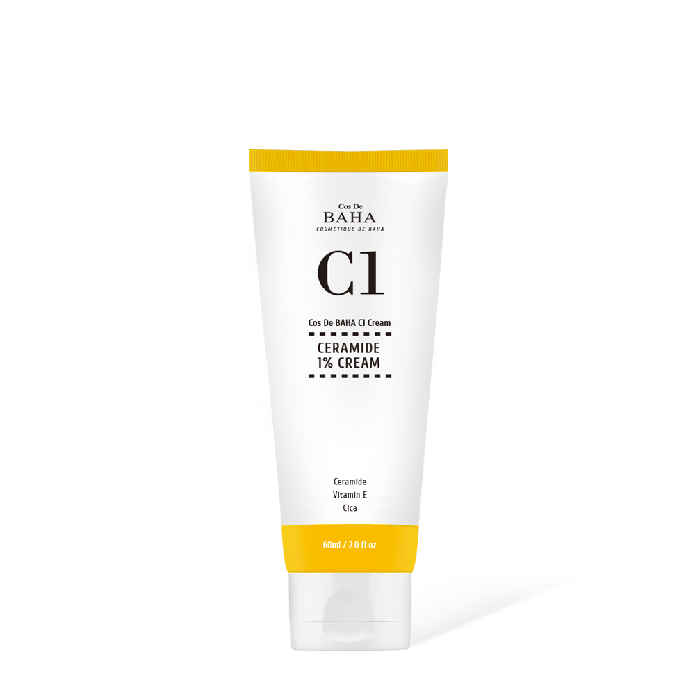 Ceramide 1% Moisturizing Face Cream with Centella Asiatica for Normal to Dry Skin 60ml, 2.0 fl oz.