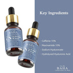 [CN] 10% Caffeine 10% Niacinamide Hyaluronic Acid Face Serum - Energizing & Refining Hydrating Facial Serum for All Skin Types