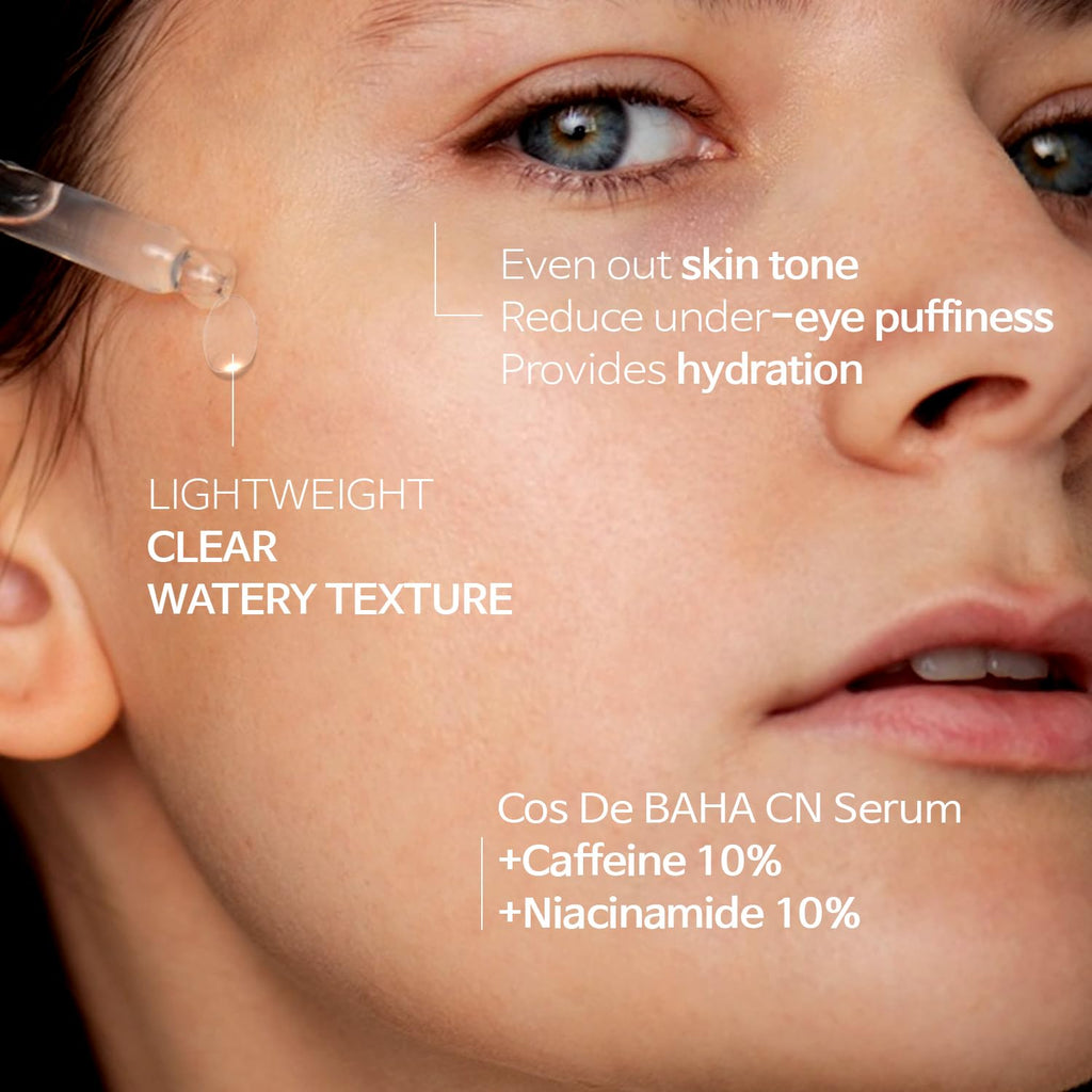 10% Caffeine 10% Niacinamide Hyaluronic Acid Face Serum 30ml - Energizing & Refining Hydrating Facial Serum for All Skin Types 30ml, 1.0 fl oz.