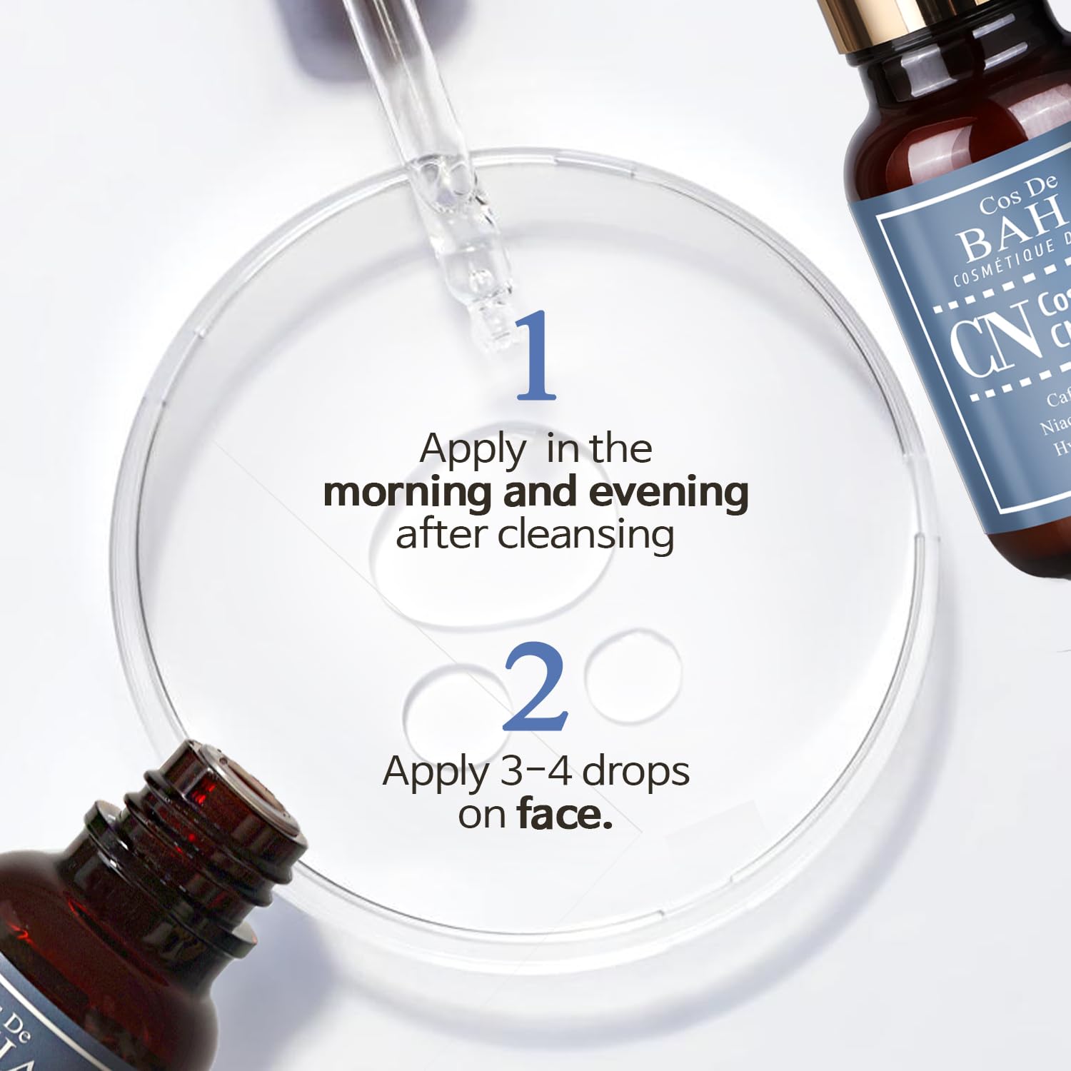 [CN] 10% Caffeine 10% Niacinamide Hyaluronic Acid Face Serum - Energizing & Refining Hydrating Facial Serum for All Skin Types