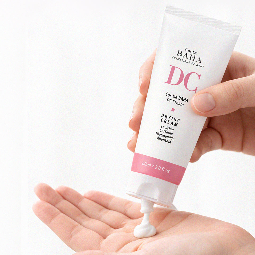 [DC] Cos De BAHA Drying Cream for Face Sebum Control Oily Skin Moisturizer with Hydrogenated Lecithin + Niacinamide 5% - Silicon Free, Alcohol Free, Facial Skin Conditioning