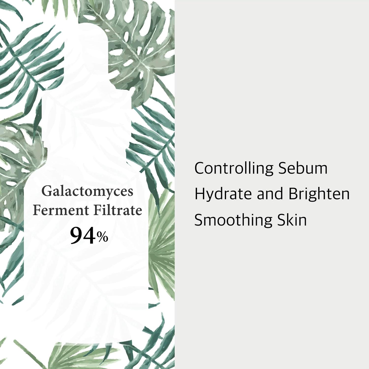 Galactomyces Ferment Filtrate 94% Concentrated Facial Serum - Hydrating Formula for Balanced Skin 30ml, 1.0 fl oz.