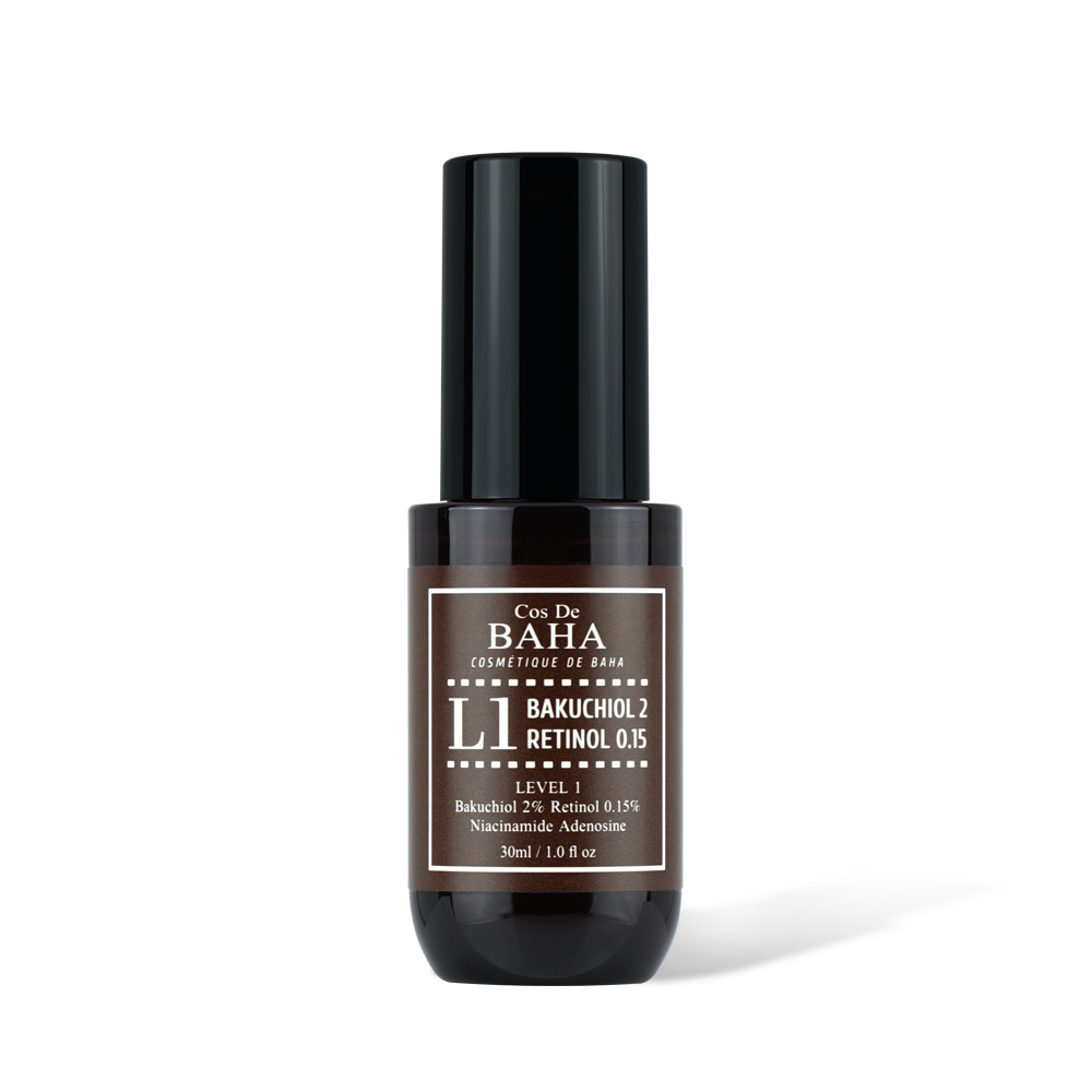 Retinol 0.15% Bakuchiol 2% Serum - Plant-Based Retinol Alternative - Facial Serum for Smooth Skin Texture - Suitable for All Skin Types 30ml, 1.0 fl oz.