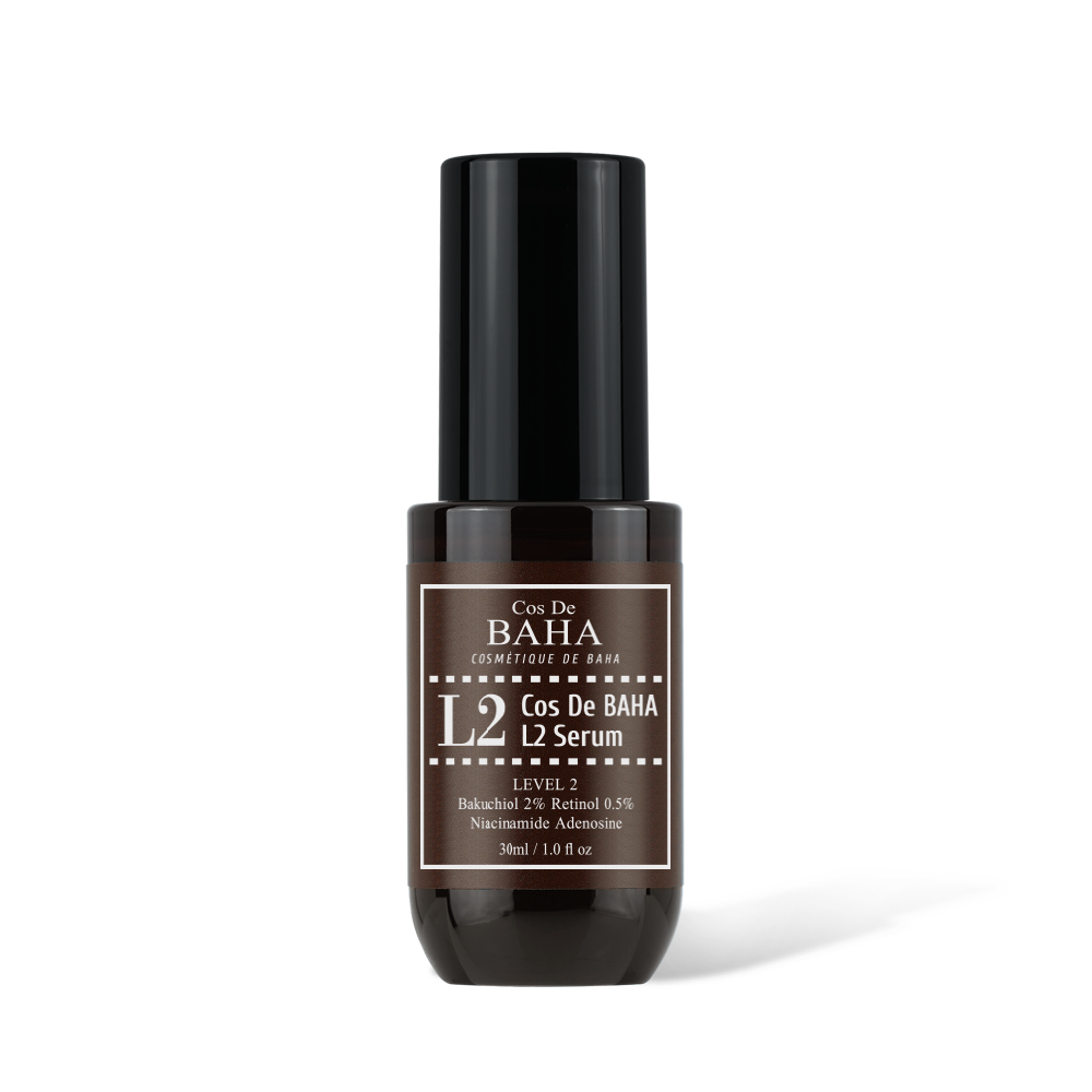 Retinol 0.5% Bakuchiol 2% Facial Serum with Niacinamide & Hyaluronic Acid - Hydrating Anti-Wrinkle Formula for Face - Plant Based Skincare for All Skin Types 30ml, 1.0 fl oz.