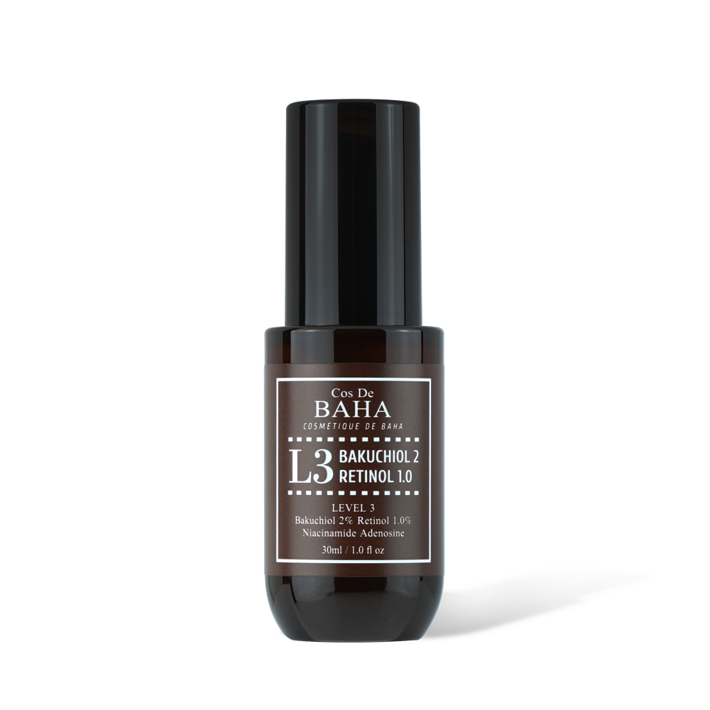 Retinol 1%, Bakuchiol 2% Serum with Retinol for Face, Anti-Aging, Hyperpigmentation and Acne Flare-Ups 30ml, 1.0fl oz.