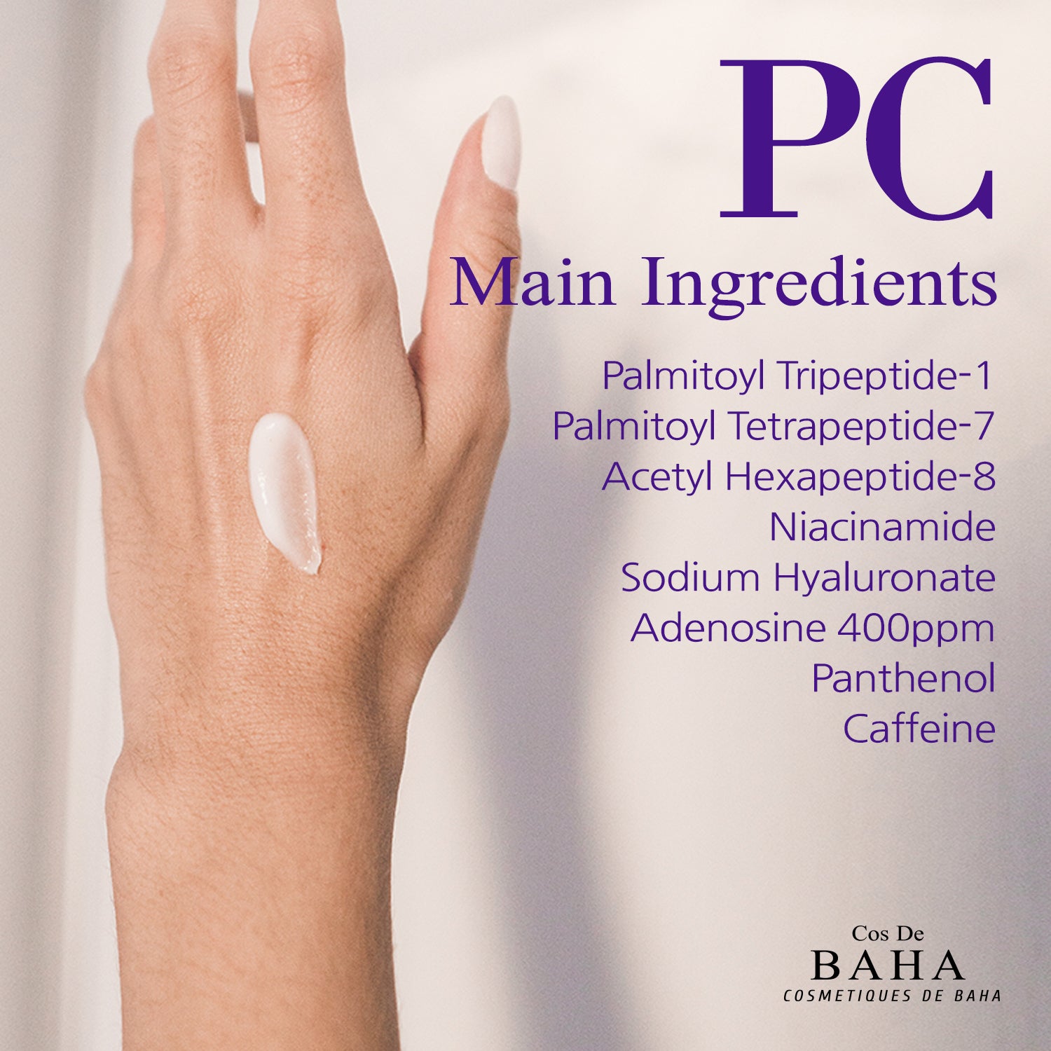 [PC] Matrixyl 3000 Argireline Peptide Hyaluronic Acid Niacinamide Cream - Promotes collagen synthesis, Reduces wrinkles, Enhances skin elasticity, Controls sebum, Soothing and Moisturizing