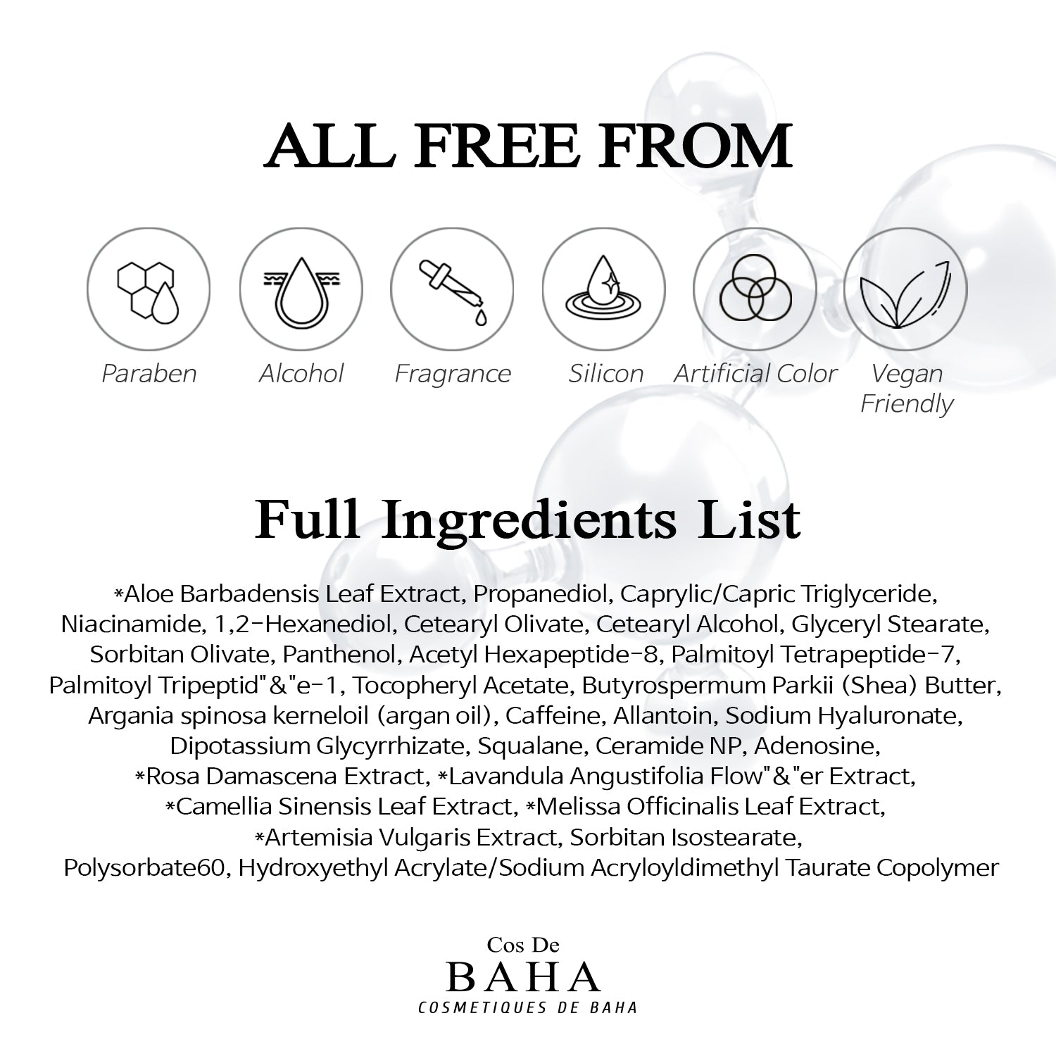 [PC] Matrixyl 3000 Argireline Peptide Hyaluronic Acid Niacinamide Cream - Promotes collagen synthesis, Reduces wrinkles, Enhances skin elasticity, Controls sebum, Soothing and Moisturizing