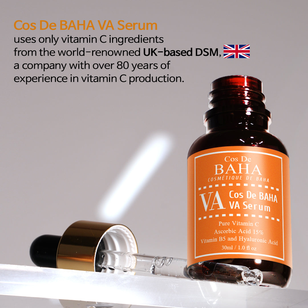 [VA30] Vitamin C 15% Arbutin 2% B5 Hyaluronic Acid Serum for Face - Powerful antioxidant, Enhances skin elasticityReduces wrinkles