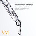 [VM] Vitamin C 5% MSM 1% Ferulic Acid Viamin E Hyaluronic Acid Serum - Improves skin tone and brightens, Powerful antioxidant, Skin Soothing, Moisturizes