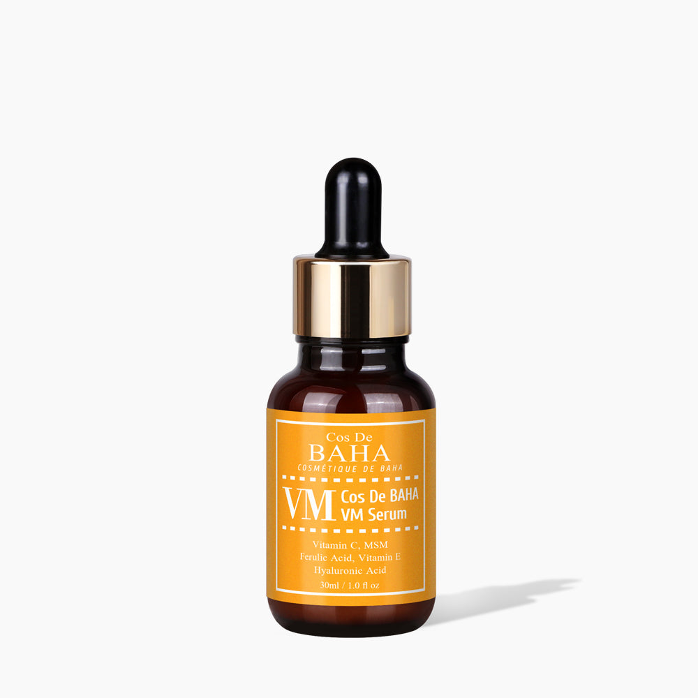 [VM] Vitamin C 5% MSM 1% Ferulic Acid Viamin E Hyaluronic Acid Serum - Improves skin tone and brightens, Powerful antioxidant, Skin Soothing, Moisturizes